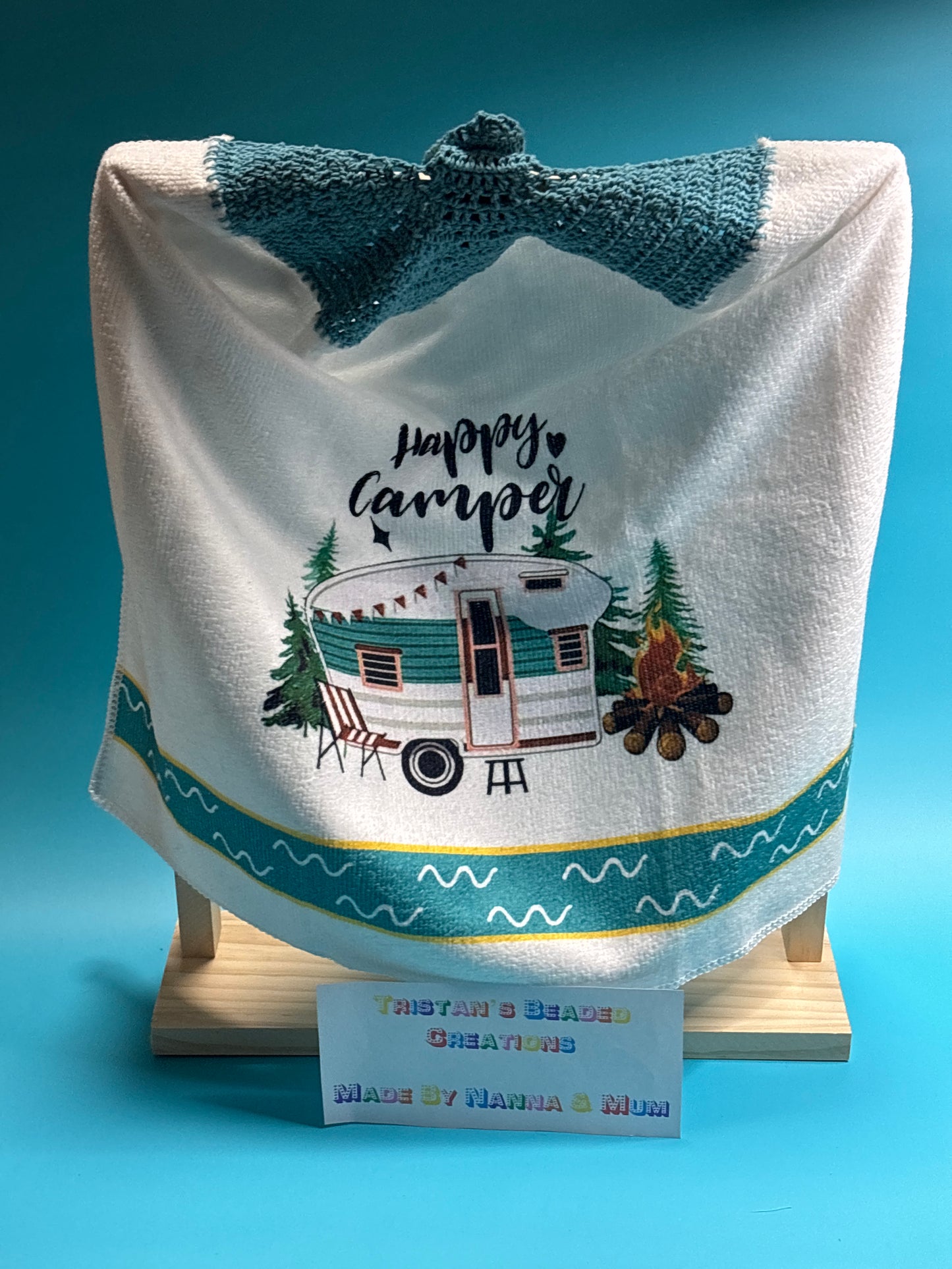 Crocheted Top Hand Towels