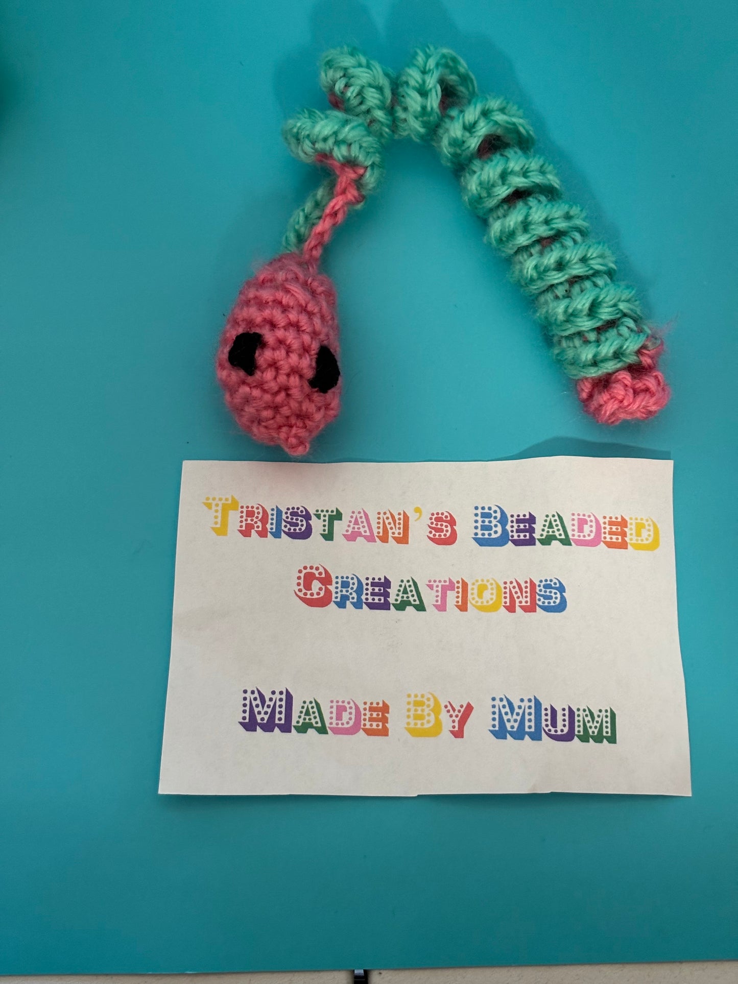 Small Crocheted Snakes Made by Mum