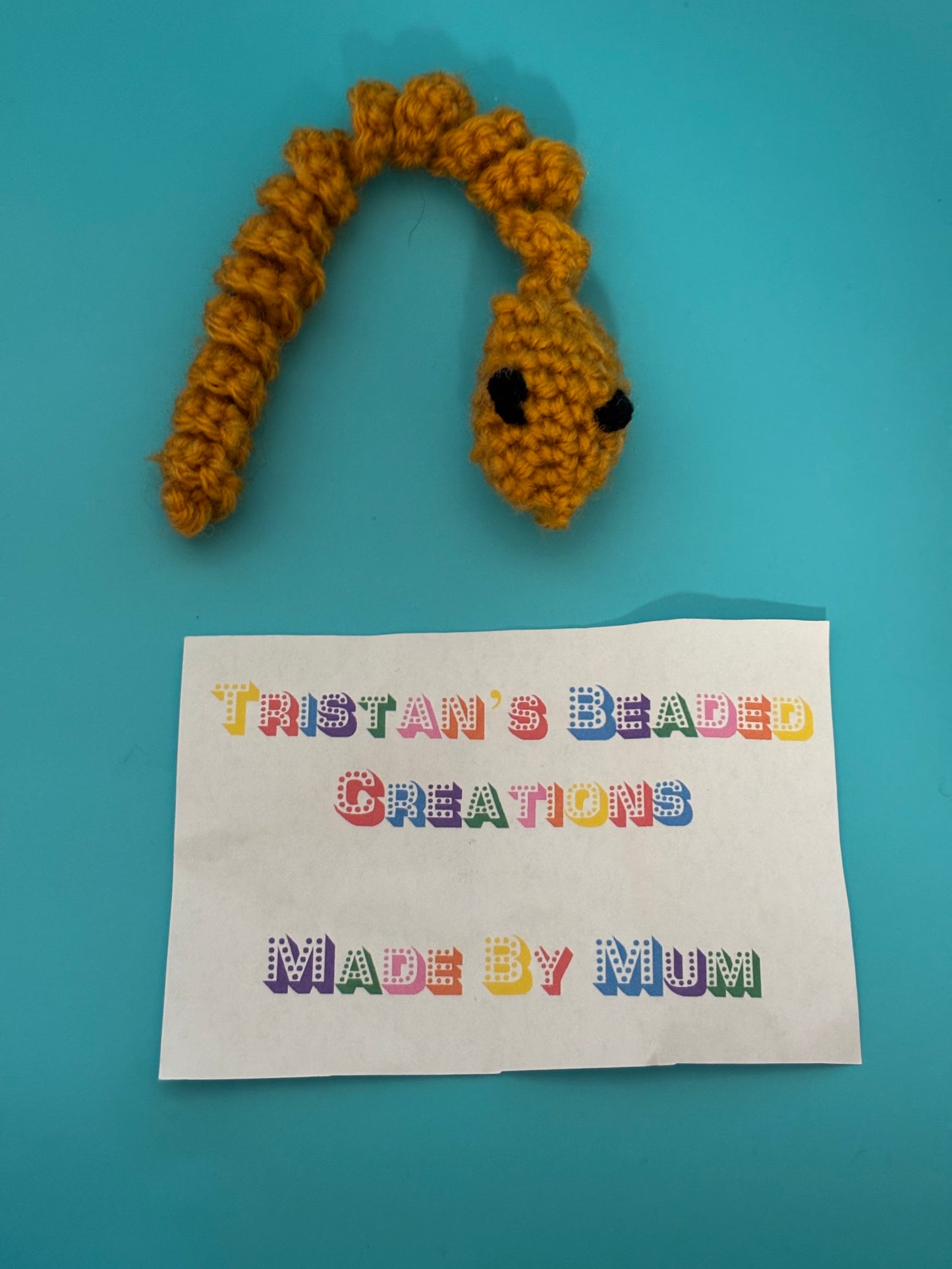 Small Crocheted Snakes Made by Mum