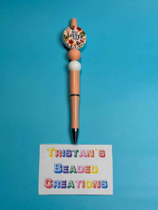 Best Sister Beaded Pen