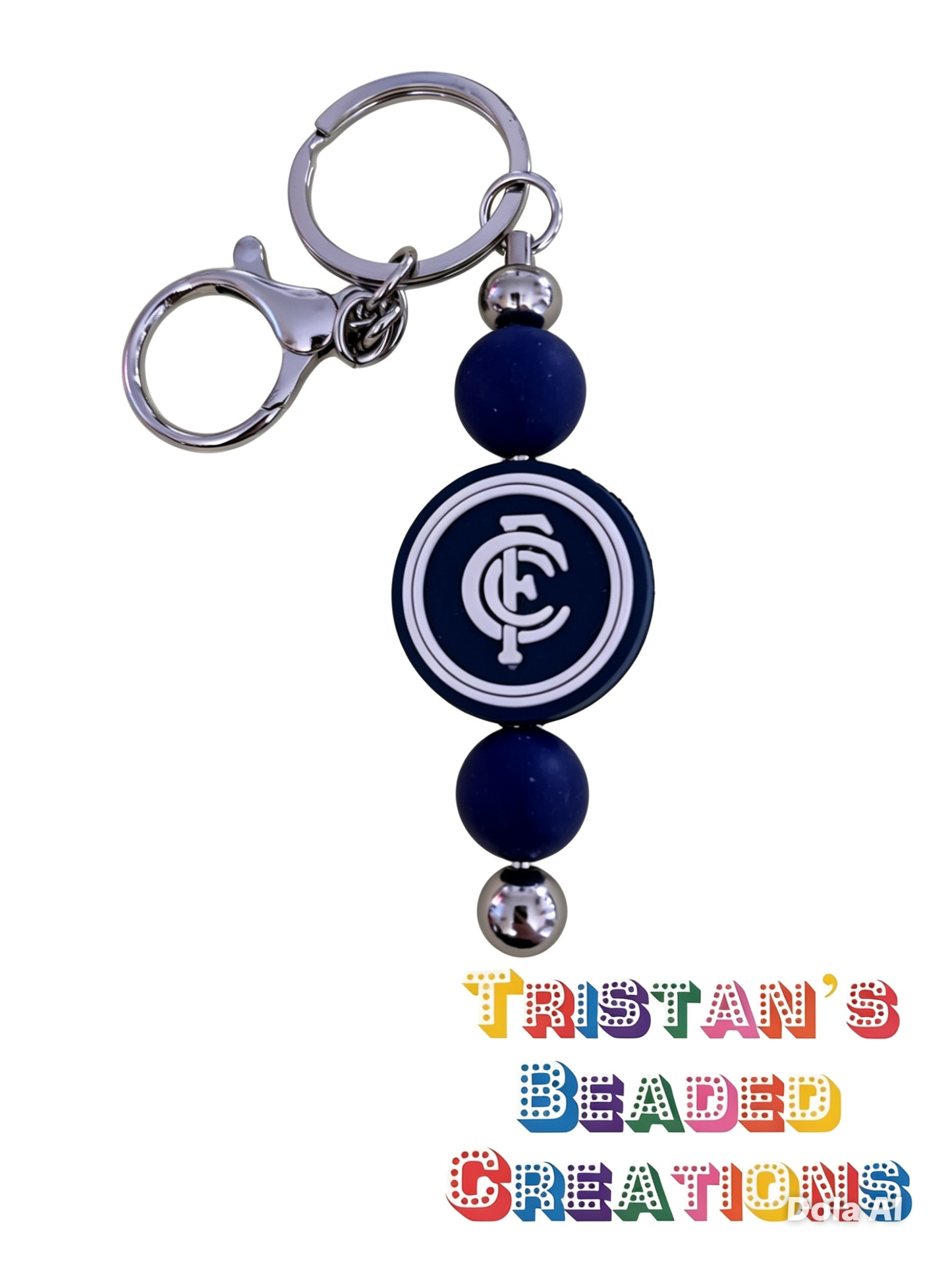 Sports Beaded Keyrings