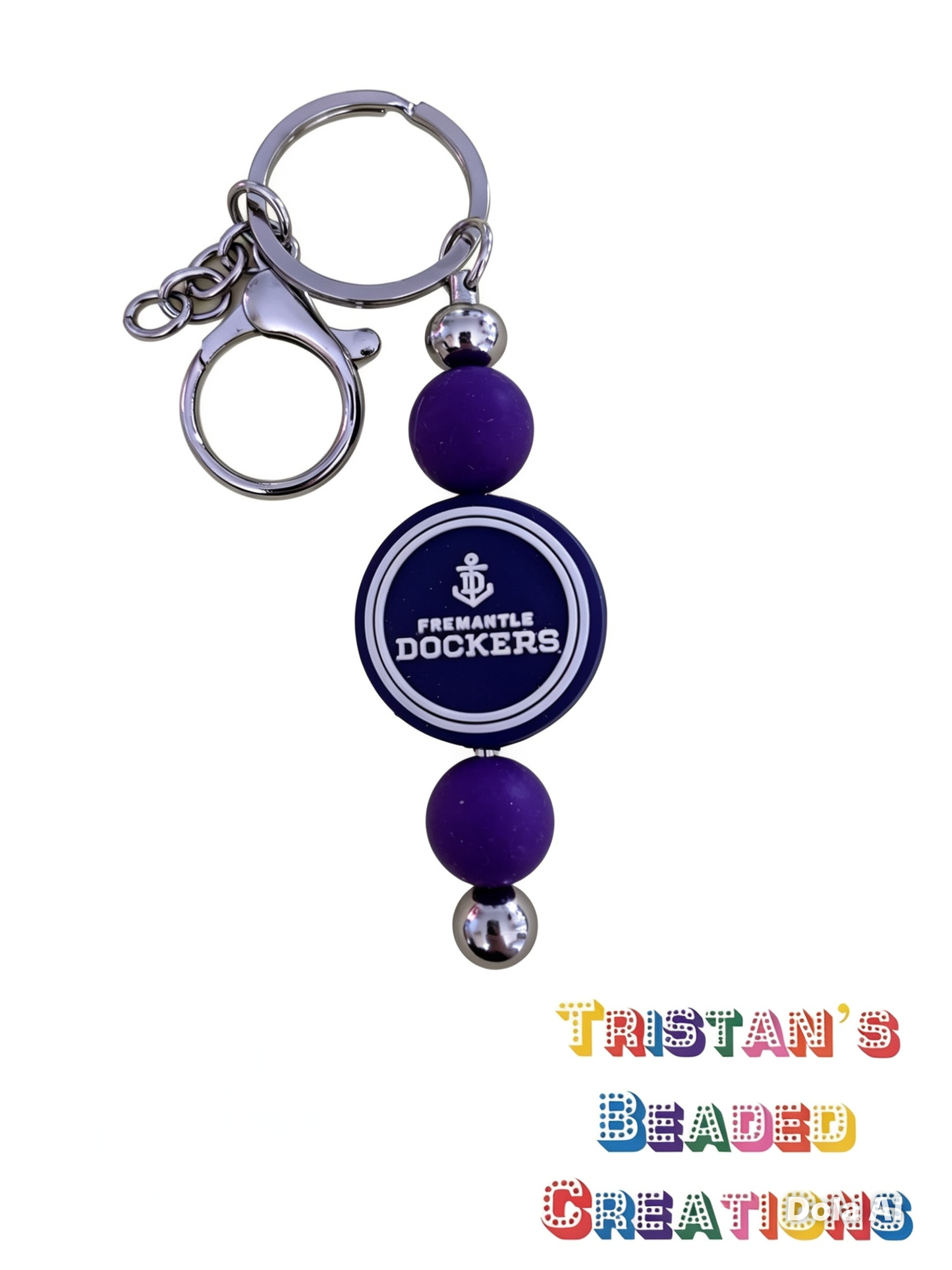 Sports Beaded Keyrings