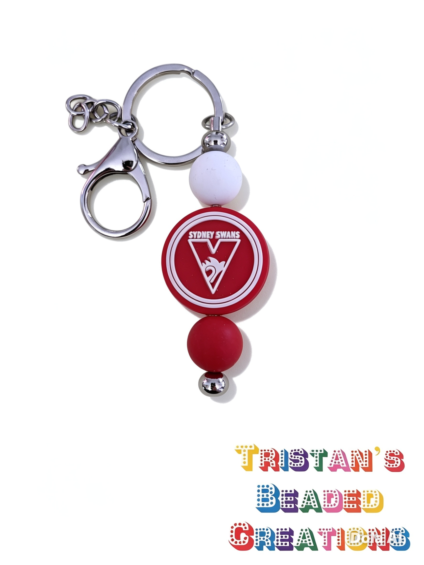 Sports Beaded Keyrings