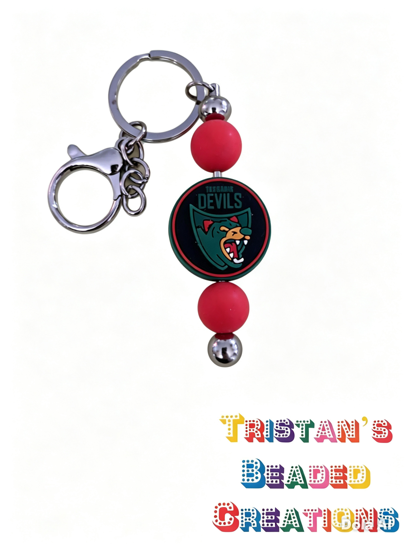 Sports Beaded Keyrings