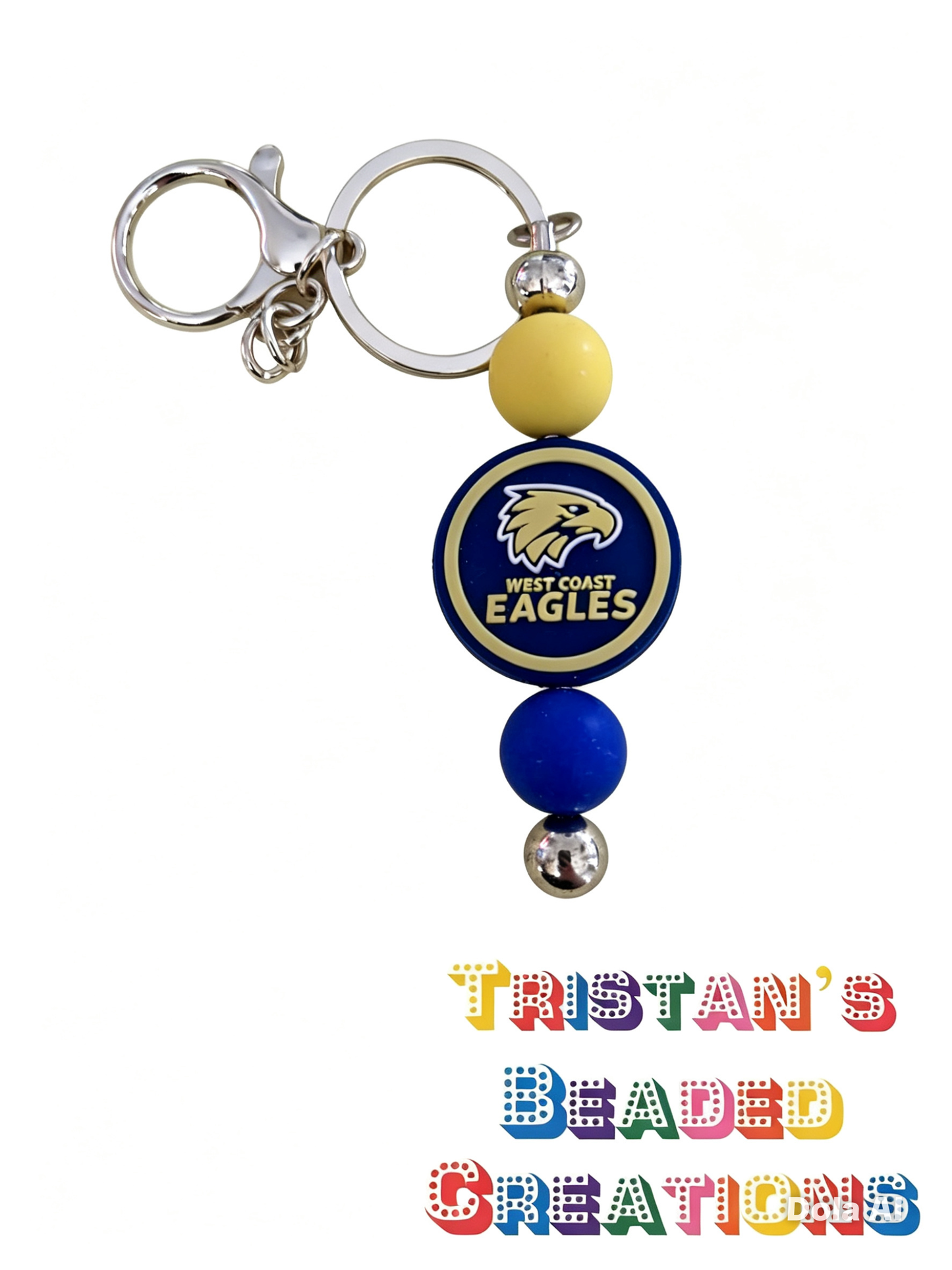 Sports Beaded Keyrings