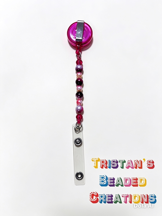 Retractable Beaded Badge Reel Collection